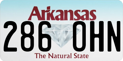 AR license plate 286OHN