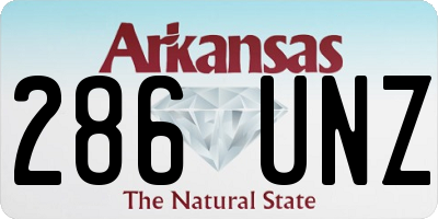 AR license plate 286UNZ