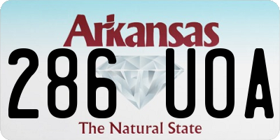 AR license plate 286UOA