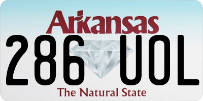 AR license plate 286UOL
