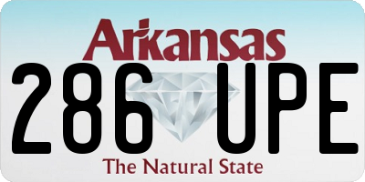 AR license plate 286UPE