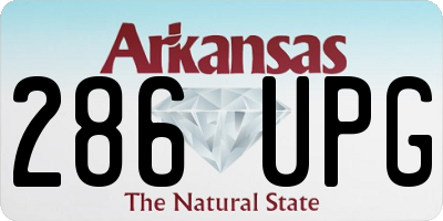 AR license plate 286UPG