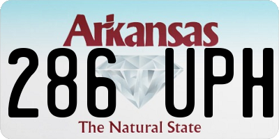 AR license plate 286UPH