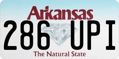 AR license plate 286UPI