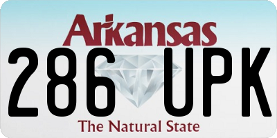 AR license plate 286UPK