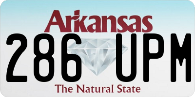 AR license plate 286UPM