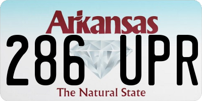 AR license plate 286UPR