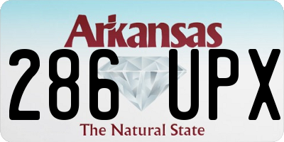 AR license plate 286UPX
