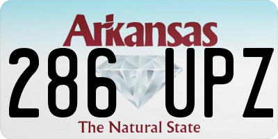 AR license plate 286UPZ