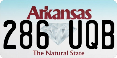 AR license plate 286UQB