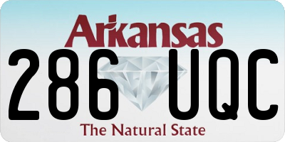 AR license plate 286UQC