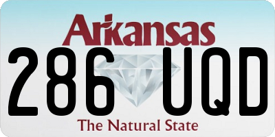 AR license plate 286UQD