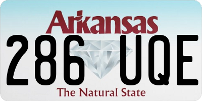 AR license plate 286UQE