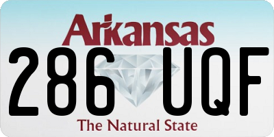 AR license plate 286UQF