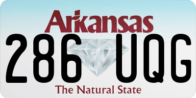 AR license plate 286UQG