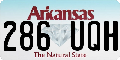 AR license plate 286UQH