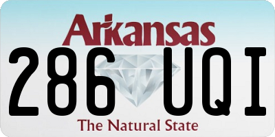 AR license plate 286UQI