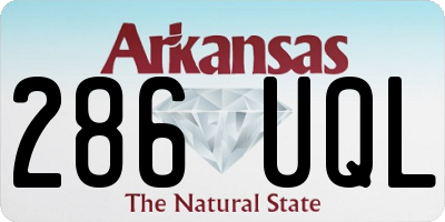 AR license plate 286UQL