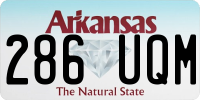 AR license plate 286UQM