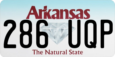 AR license plate 286UQP