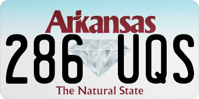 AR license plate 286UQS