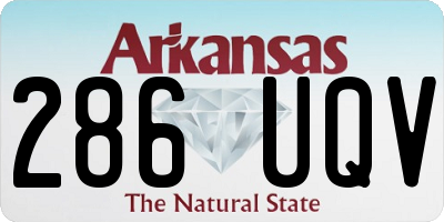 AR license plate 286UQV
