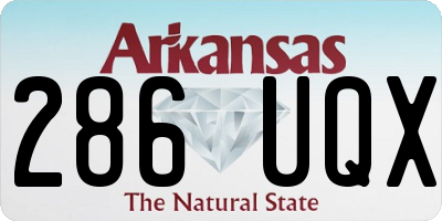 AR license plate 286UQX