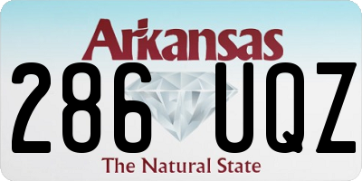 AR license plate 286UQZ