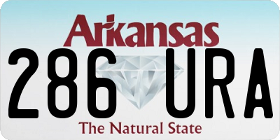 AR license plate 286URA