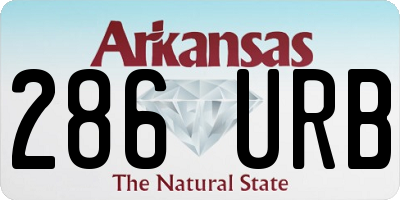 AR license plate 286URB