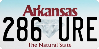 AR license plate 286URE