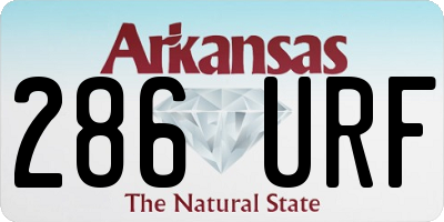 AR license plate 286URF