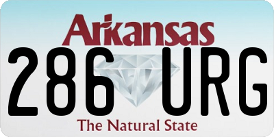 AR license plate 286URG