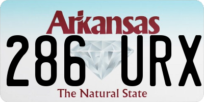 AR license plate 286URX