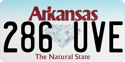 AR license plate 286UVE