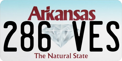 AR license plate 286VES