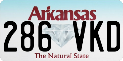 AR license plate 286VKD