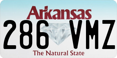 AR license plate 286VMZ