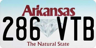 AR license plate 286VTB
