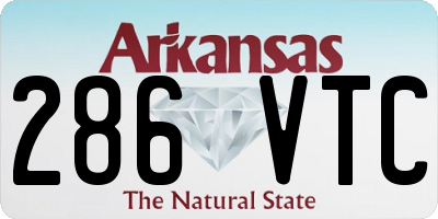 AR license plate 286VTC