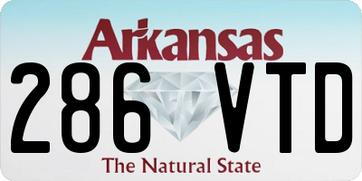 AR license plate 286VTD