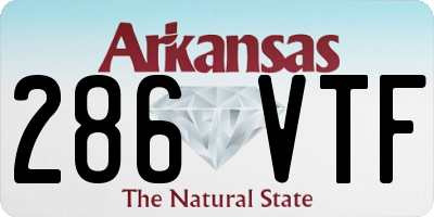 AR license plate 286VTF