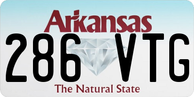 AR license plate 286VTG