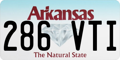 AR license plate 286VTI
