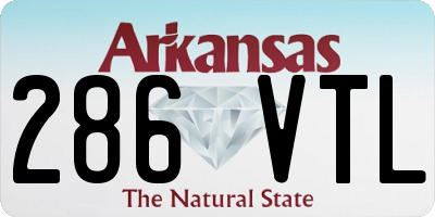 AR license plate 286VTL