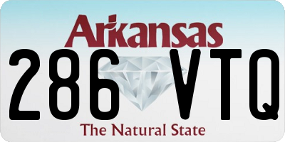 AR license plate 286VTQ