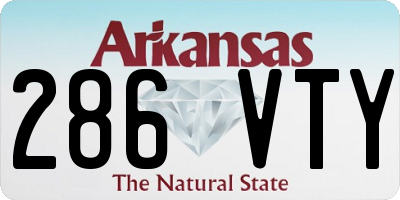 AR license plate 286VTY
