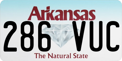 AR license plate 286VUC