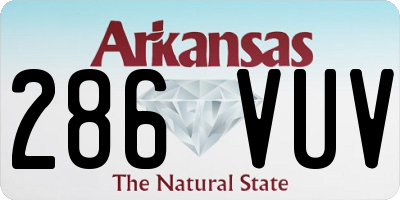 AR license plate 286VUV