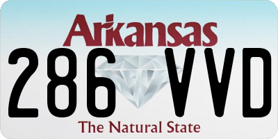 AR license plate 286VVD
